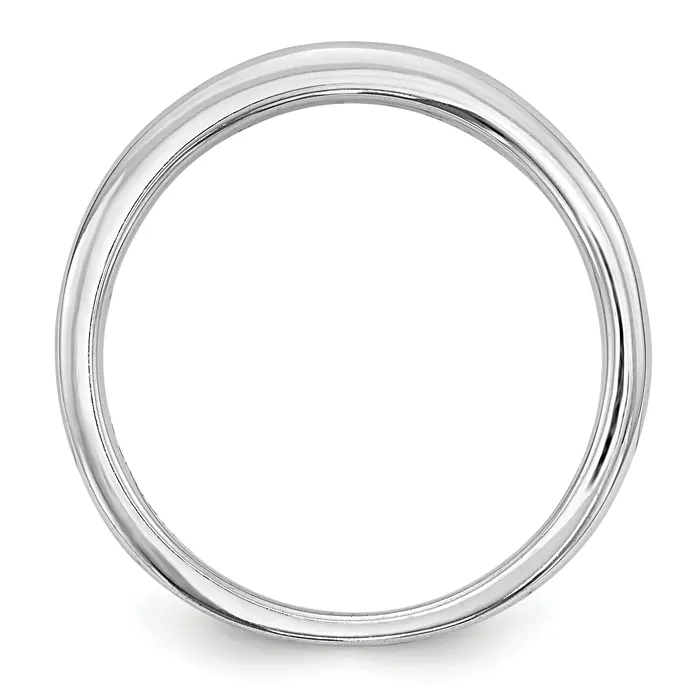 019ct CZ Solid Real 14K White Gold Wedding Wedding Band Ring Goldia Rings