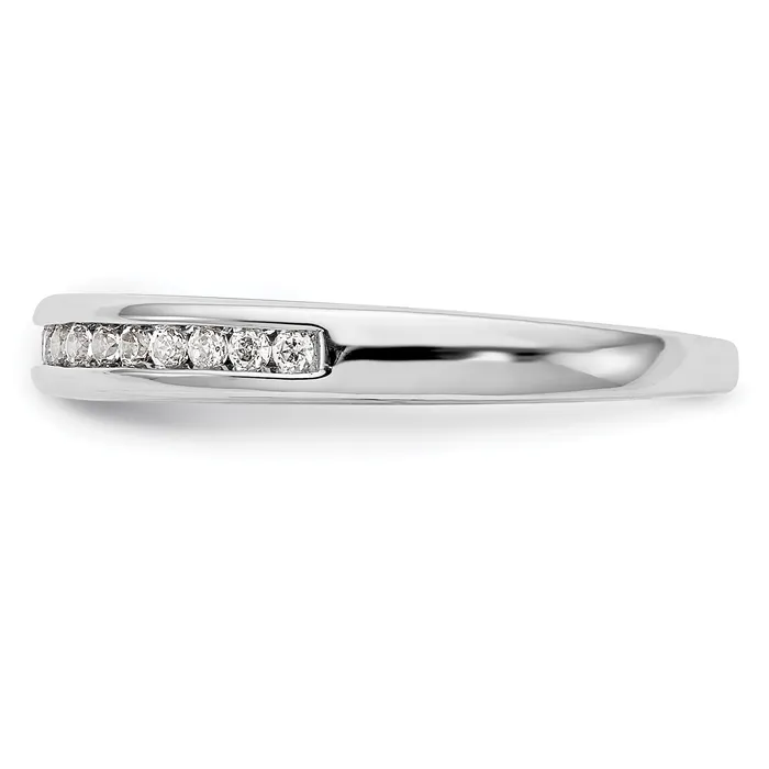019ct CZ Solid Real 14K White Gold Wedding Wedding Band Ring Goldia Rings