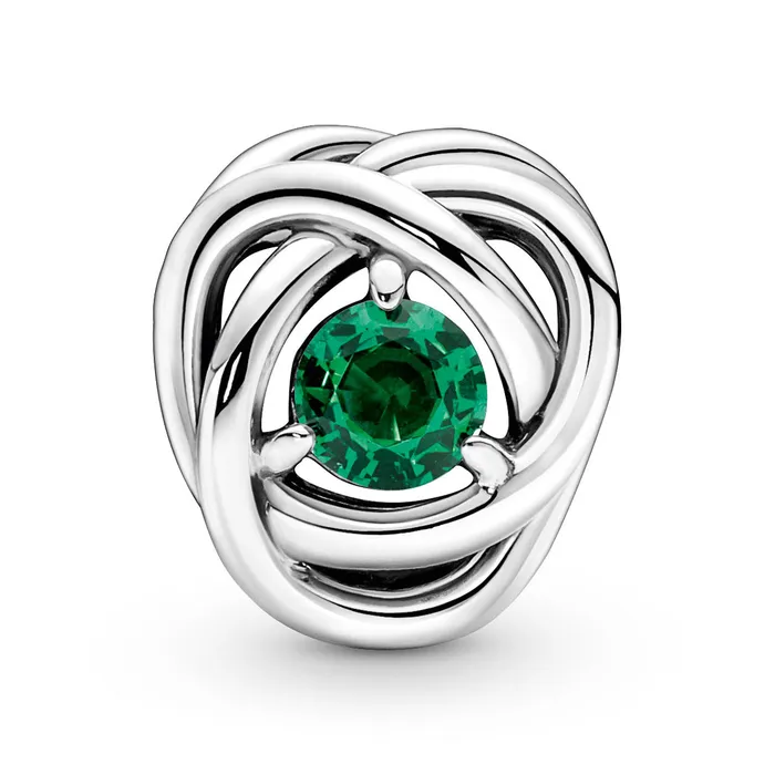 Charm Necklaces Pandora May Green Eternity Circle Charm Pandora