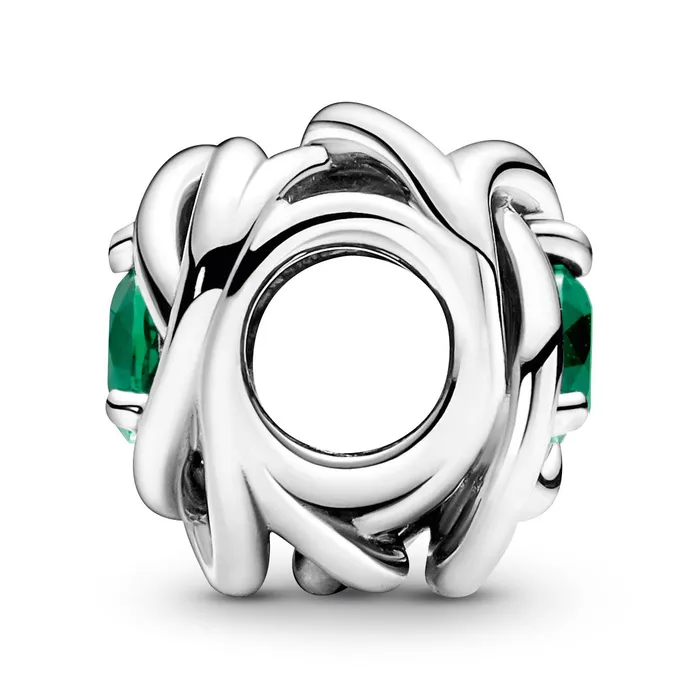 Charm Necklaces Pandora May Green Eternity Circle Charm Pandora