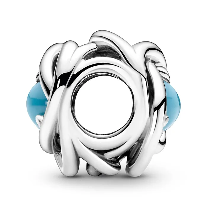 Charm Necklaces Pandora Pandora December Turquoise Blue Eternity Circle Charm Charm Necklaces Pandora Pandora December Turquoise Blue Eternity Circle Charm
