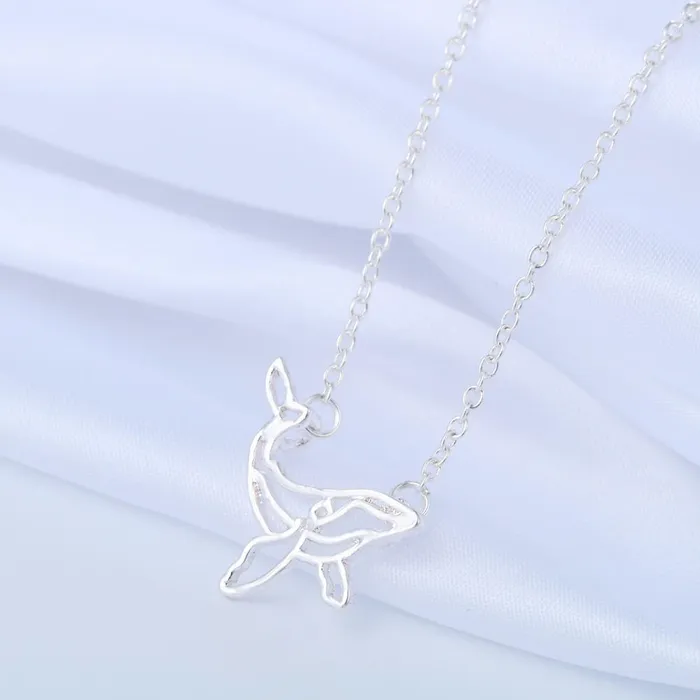 Necklaces sparklingselections Cute Whale Cut Out Shaped Pendant Necklace Necklaces sparklingselections Cute Whale Cut Out Shaped Pendant Necklace