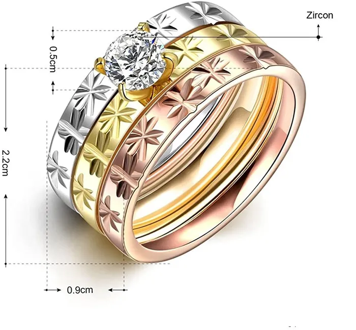 sparklingselections Mens Stainless Steel Rings Band CZ Rings Rings
