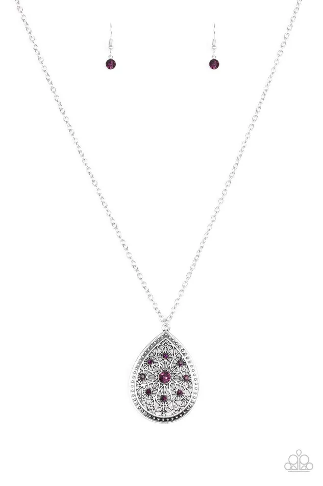 Necklaces Paparazzi Accessories I Am Queen Purple Necklace Jewelry by Bretta