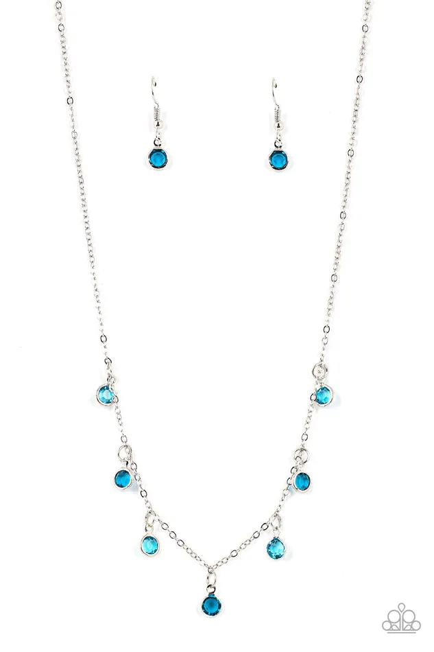 Paparazzi Accessories Necklaces Carefree Charmer Blue Necklace Jewelry by Bretta