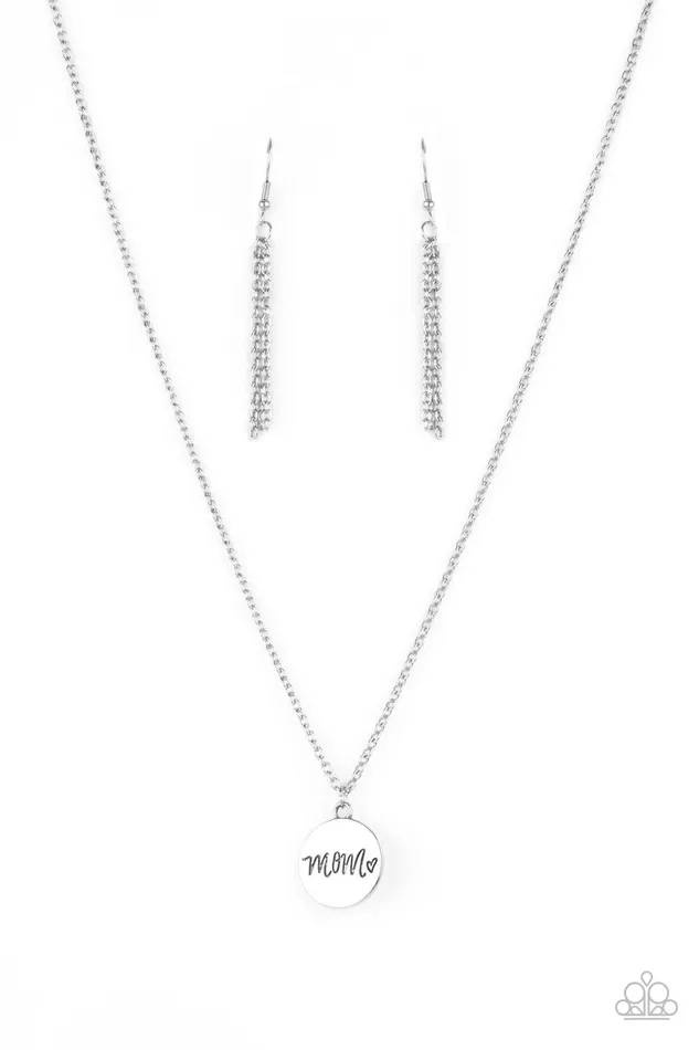 Paparazzi Accessories Necklaces The Cool Mom Silver Necklace Jewelry by Bretta