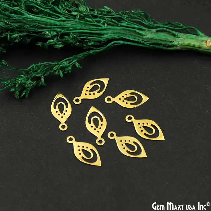 GemMartUSA Charm Necklaces Pears Charm Laser Finding Gold Plated Charm For Bracelets Pendants GemMartUSA Charm Necklaces Pears Charm Laser Finding Gold Plated Charm For Bracelets Pendants