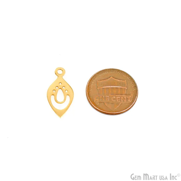 GemMartUSA Charm Necklaces Pears Charm Laser Finding Gold Plated Charm For Bracelets Pendants GemMartUSA Charm Necklaces Pears Charm Laser Finding Gold Plated Charm For Bracelets Pendants
