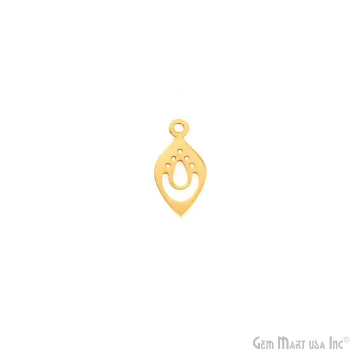 GemMartUSA Charm Necklaces Pears Charm Laser Finding Gold Plated Charm For Bracelets Pendants GemMartUSA Charm Necklaces Pears Charm Laser Finding Gold Plated Charm For Bracelets Pendants