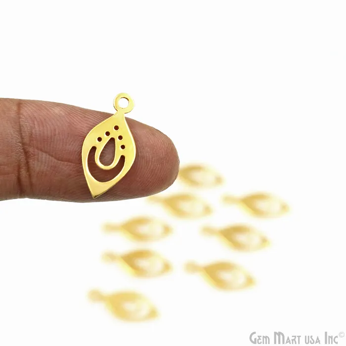 GemMartUSA Charm Necklaces Pears Charm Laser Finding Gold Plated Charm For Bracelets Pendants GemMartUSA Charm Necklaces Pears Charm Laser Finding Gold Plated Charm For Bracelets Pendants