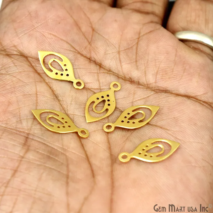 GemMartUSA Charm Necklaces Pears Charm Laser Finding Gold Plated Charm For Bracelets Pendants GemMartUSA Charm Necklaces Pears Charm Laser Finding Gold Plated Charm For Bracelets Pendants