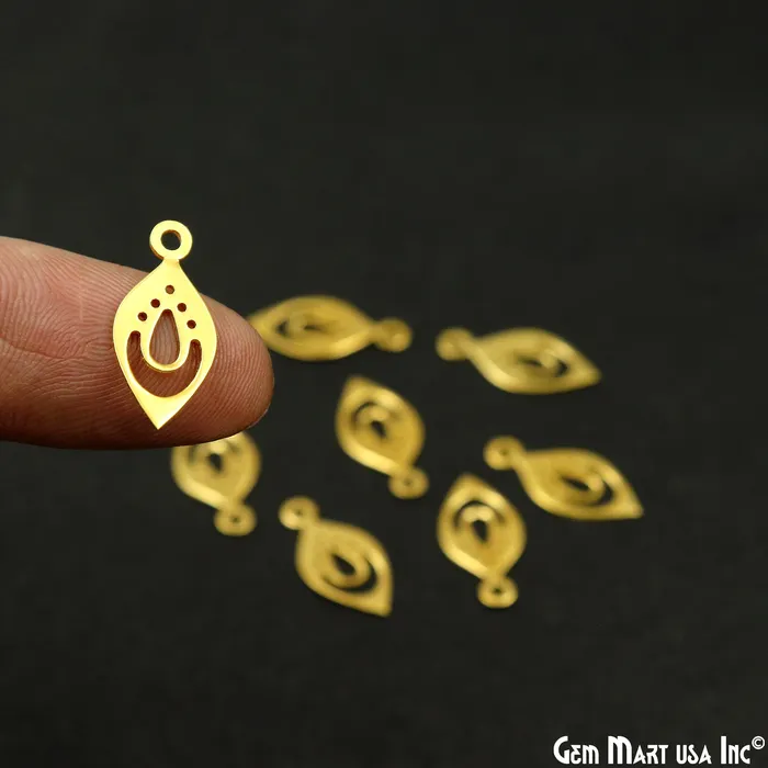 GemMartUSA Charm Necklaces Pears Charm Laser Finding Gold Plated Charm For Bracelets Pendants GemMartUSA Charm Necklaces Pears Charm Laser Finding Gold Plated Charm For Bracelets Pendants