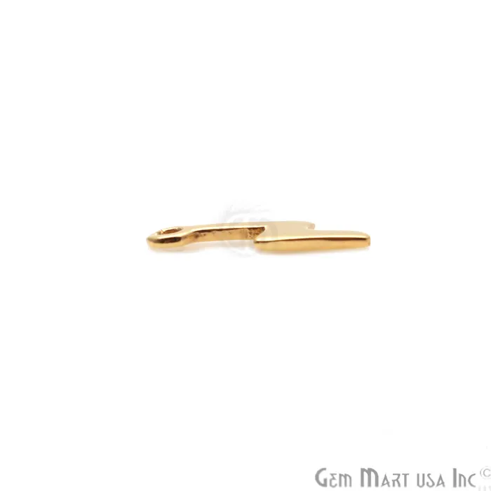 GemmartUSA Charm Necklaces Zig Zag Finding 14x3mm Gold Finding Filigree Findings Bracelets Charm GemmartUSA Charm Necklaces Zig Zag Finding 14x3mm Gold Finding Filigree Findings Bracelets Charm