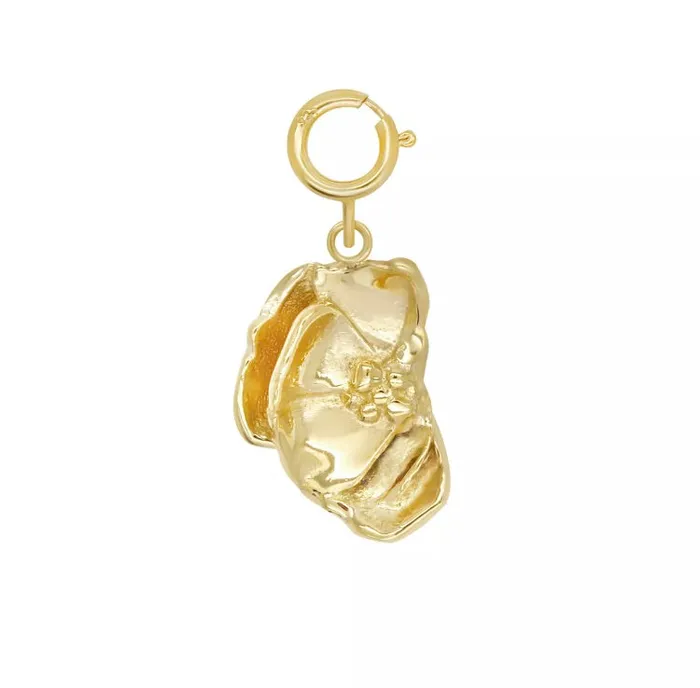 Half Peony Charm acemijewelry Charm Necklaces