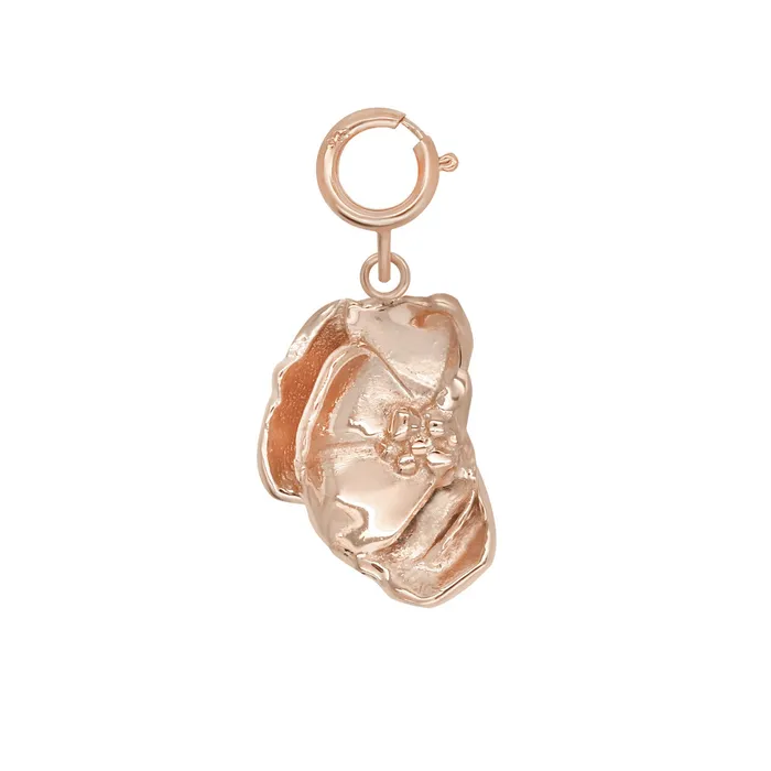 Half Peony Charm acemijewelry Charm Necklaces