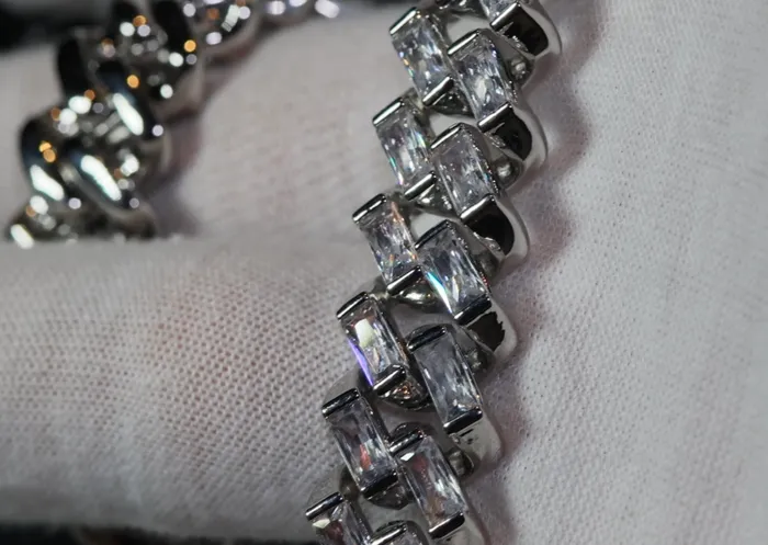 Lab Diamonds London Necklaces Iced Out Chain Iced Out Necklace Iced Out Jewelry Mens Iced Out Chain Cuban Link Chain Iced Out Baguette Chain Hip Hop Chain