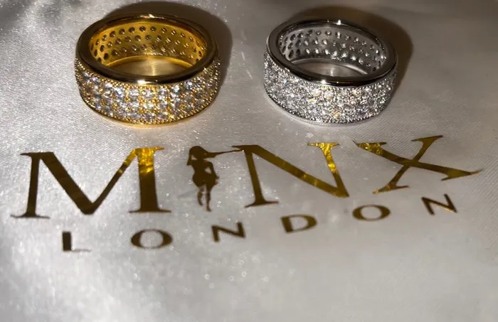 Minx London Rings Eternity Ring Mens Wedding Ring Diamond Ring for Men Mens Eternity Ring Womens Eternity Ring Iced Out Ring Mens Engagement Ring