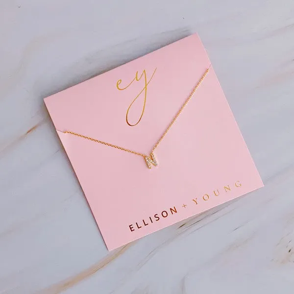 Necklaces Ellison and Young Understated Beauty Initial Necklace