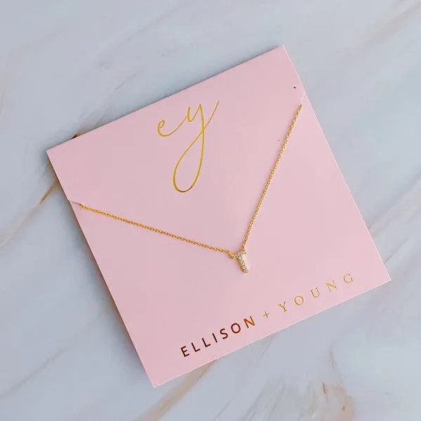 Necklaces Ellison and Young Understated Beauty Initial Necklace