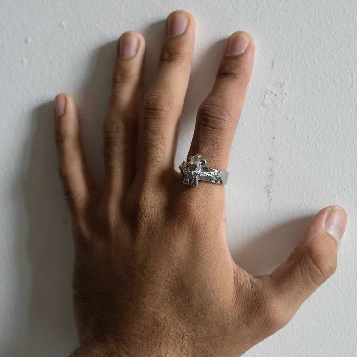 Personal Fears Chained Up Bondage Ring Rings
