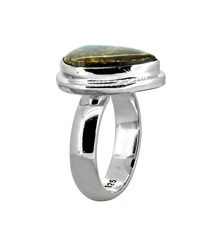 Rings Ammolite Sterling Silver Ring YoTreasure