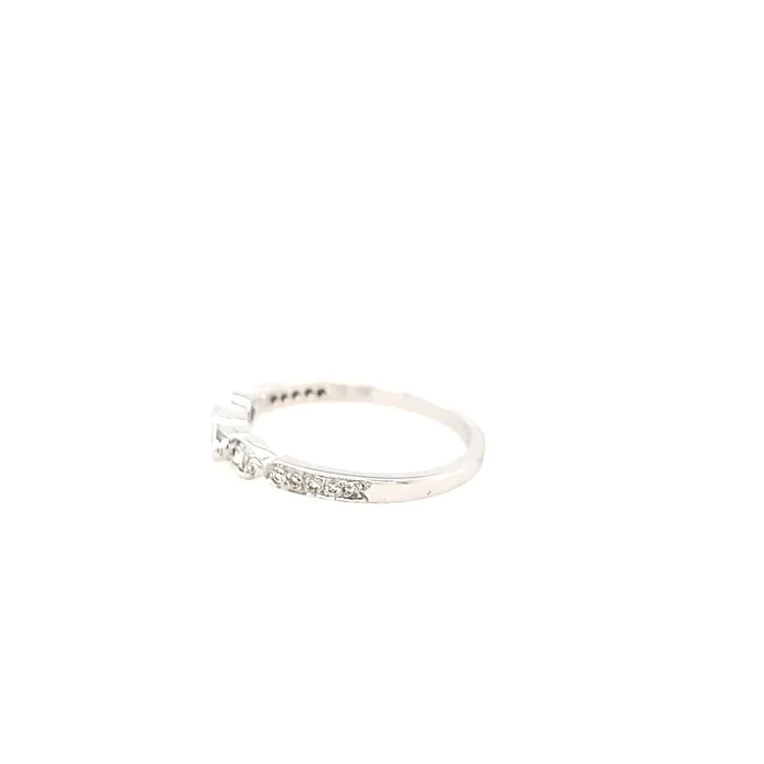 Rings JJ CLEARANCE 14k White Gold Marquise Diamond Pod Ring I2031