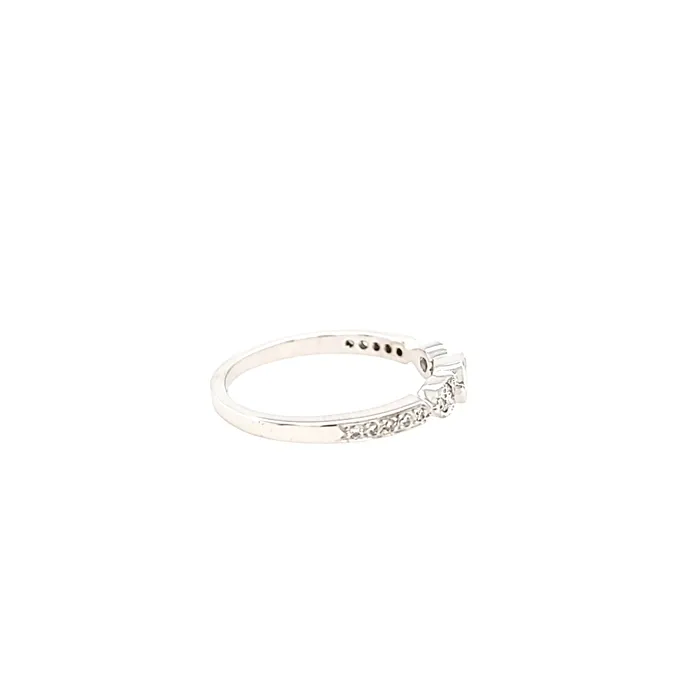 Rings JJ CLEARANCE 14k White Gold Marquise Diamond Pod Ring I2031