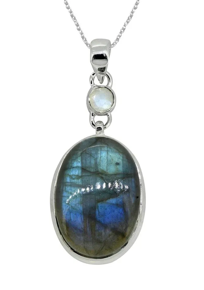 YoTreasure Rings Labradorite Solid 925 Sterling Silver Jewelry 2