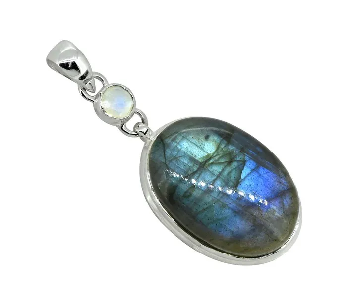 YoTreasure Rings Labradorite Solid 925 Sterling Silver Jewelry 2