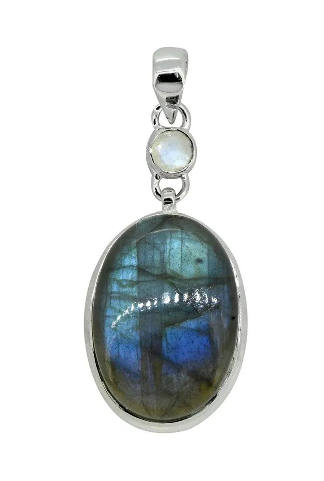 YoTreasure Rings Labradorite Solid 925 Sterling Silver Jewelry 2