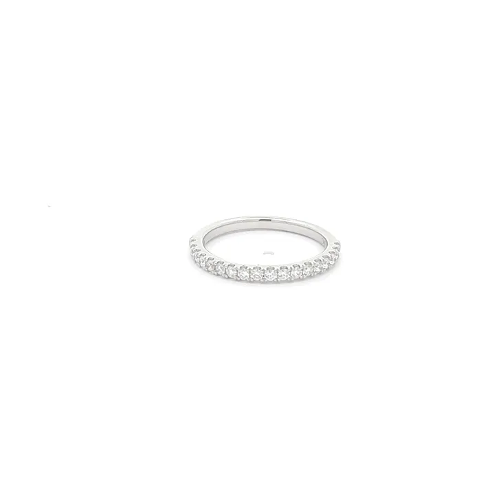 14K White Gold 035ctw Diamond Wedding Band DIAMONDS FOREVER Rings