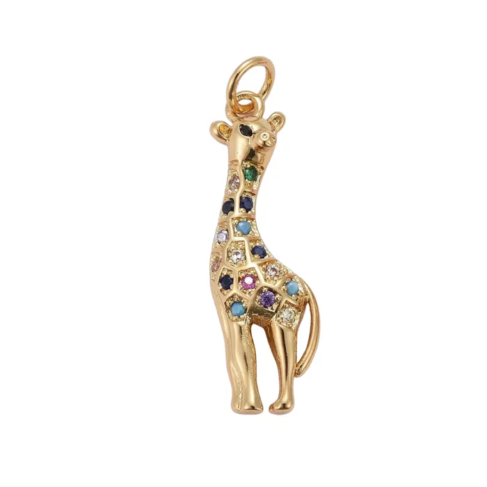 Charm Necklaces Giraffe charm pau jewelry