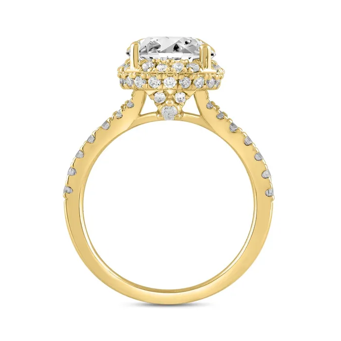 Ethos Rings LADIES RING 3 34CT ROUND DIAMOND 14K YELLOW GOLD CENTER STONE ROUND DIAMOND 3CT Ethos Rings LADIES RING 3 34CT ROUND DIAMOND 14K YELLOW GOLD CENTER STONE ROUND DIAMOND 3CT