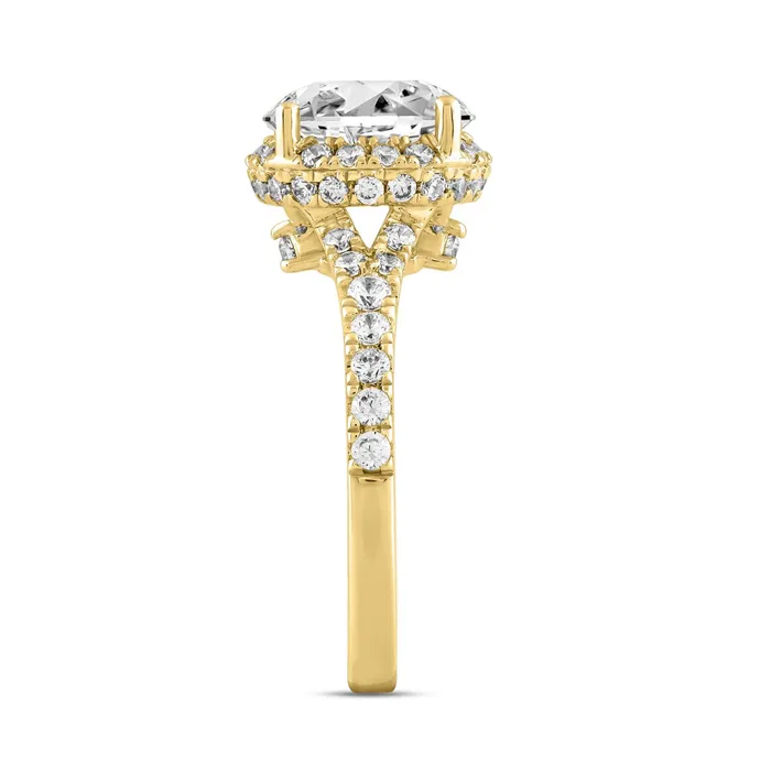 Ethos Rings LADIES RING 3 34CT ROUND DIAMOND 14K YELLOW GOLD CENTER STONE ROUND DIAMOND 3CT Ethos Rings LADIES RING 3 34CT ROUND DIAMOND 14K YELLOW GOLD CENTER STONE ROUND DIAMOND 3CT