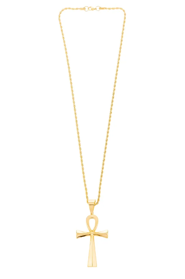 Eye Candy LA Necklaces Ankh Pendant Necklace