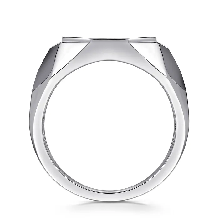 Gabriel Sterling Silver Black Spinel Ring GABRIEL CO Rings Gabriel Sterling Silver Black Spinel Ring GABRIEL CO Rings
