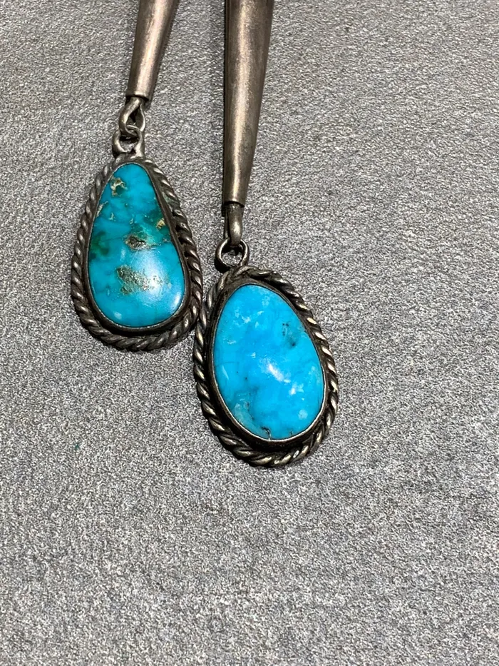 Navajo Kachina Sterling Silver Turquoise Bolo Crown Jewels Coin Rings