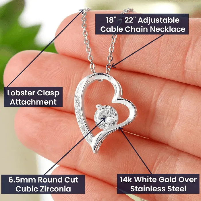 Necklaces ShineOn Fulfillment Forever Grateful Gift for Future Mother in Law Heart Pendant Necklace