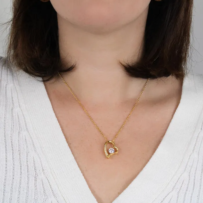 Necklaces ShineOn Fulfillment Forever Grateful Gift for Future Mother in Law Heart Pendant Necklace