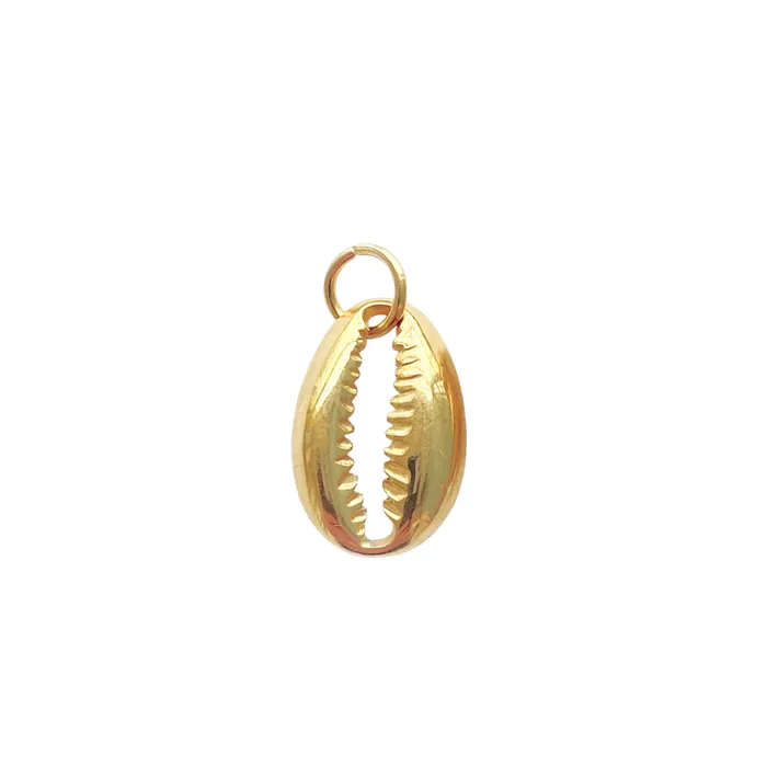 pau jewelry Charm Necklaces Gold sea shell charm