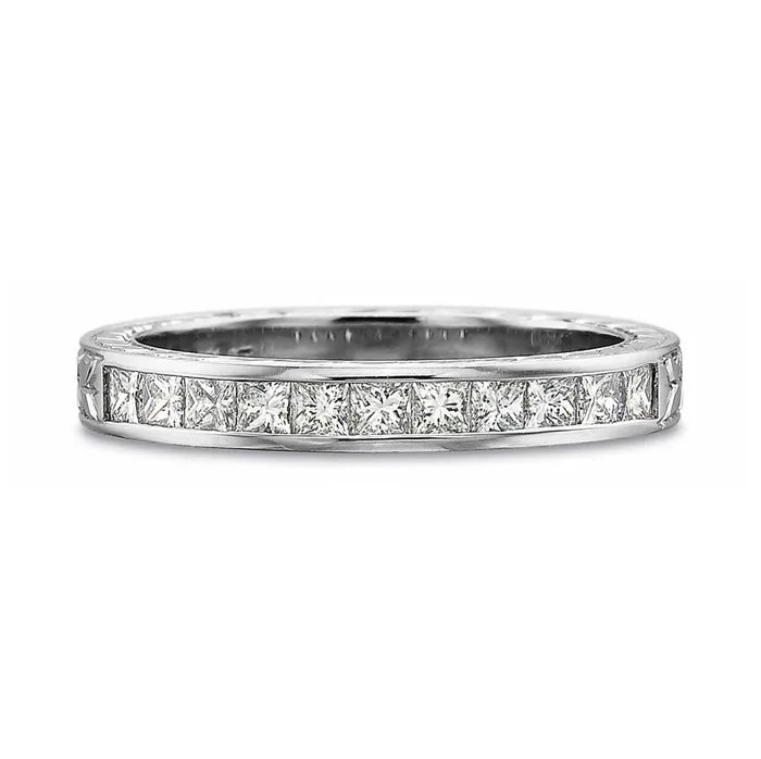 Precision Set Rings Princess Cut Eternity Band