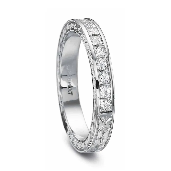 Precision Set Rings Princess Cut Eternity Band