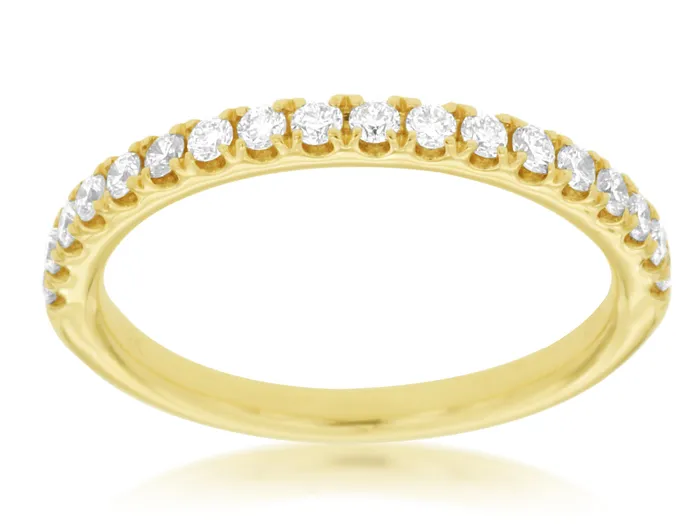 Rings DIAMONDS FOREVER 14K Yellow Gold 035ctw Diamond Wedding Band