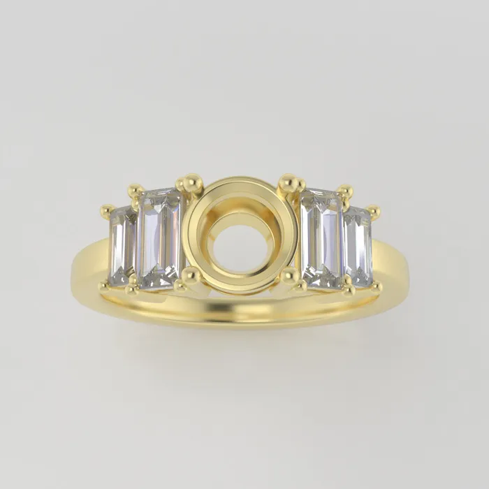 The Portia 14k Yellow Size 10 Stone SA79 Antelope Ring Box Custom Engraving 0 VENVS Rings The Portia 14k Yellow Size 10 Stone SA79 Antelope Ring Box Custom Engraving 0 VENVS Rings