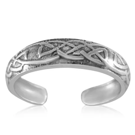 TR2590 Celtic Pattern Toe Ring Teeda Rings