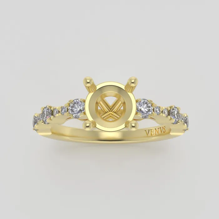 VENVS Rings The Saturn 14k Yellow Size 4 Stone KT79 Cinque Ring Box Custom Engraving 0 VENVS Rings The Saturn 14k Yellow Size 4 Stone KT79 Cinque Ring Box Custom Engraving 0