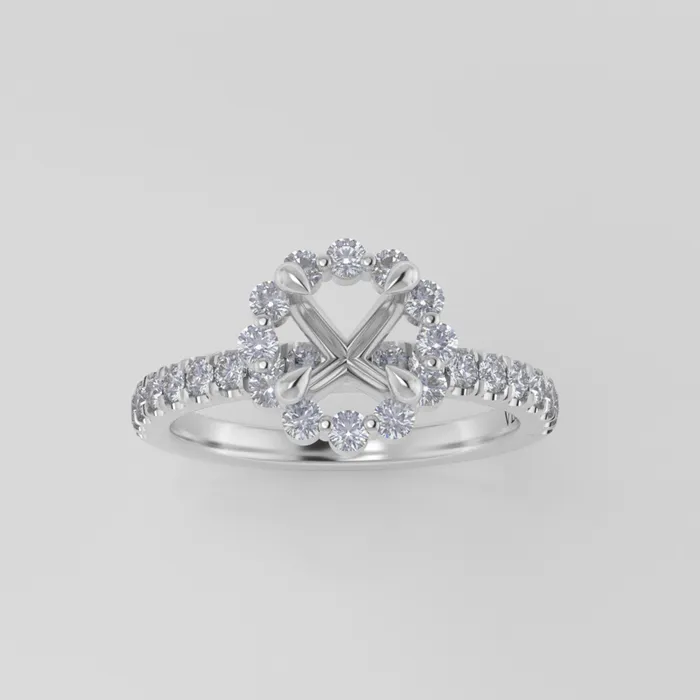 VENVS The Cordelia 14k White Size 75 Stone CLR67 Cinque Ring Box Custom Engraving 0 Rings VENVS The Cordelia 14k White Size 75 Stone CLR67 Cinque Ring Box Custom Engraving 0 Rings