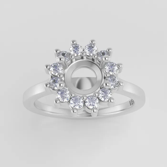 VENVS The Soleil Platinum White Size 775 Stone BT31 Cinque Ring Box Custom Engraving 0 Rings VENVS The Soleil Platinum White Size 775 Stone BT31 Cinque Ring Box Custom Engraving 0 Rings